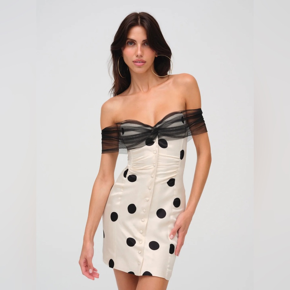 For Love And Lemons Dorothy Dot Mini Dress